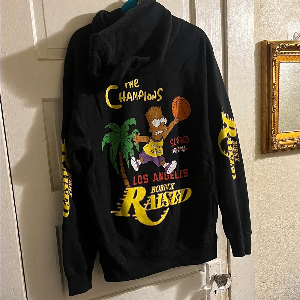 Born X Raised Los Angeles Simpsons Hoodie men’s M